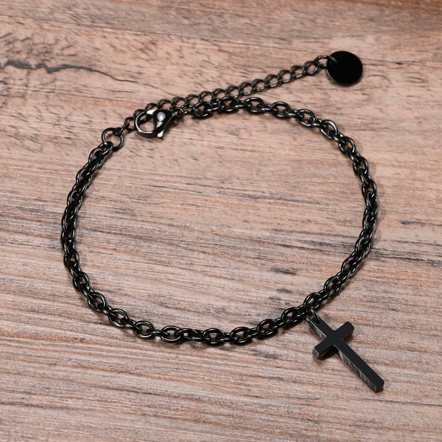 Pulseira Masculina de Cruz